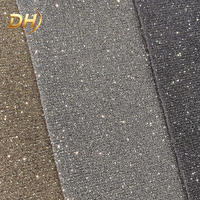 Tissu en maille à paillettes personnalisé, matériau en filet micro-brillant dense pour la tige des chaussures de sport