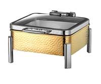 Edelstahl Umweltfreundlicher Alkoholbetriebener Buffet-Ofen mit Sichtbarem Klappdeckel Modernes Design für Hotel-Restaurant-Heizung