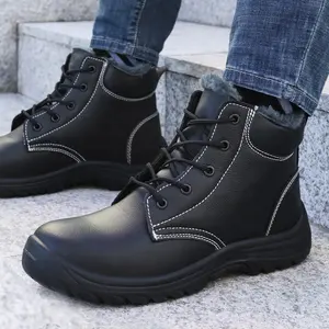 GUYISA-zapatos de seguridad con punta de acero para invierno, botas de seguridad industriales, tacón alto, a la moda, fábrica de China, gran oferta