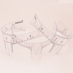 La migliore vendita di plastica Standard righello per sopracciglia righello di posizionamento del sopracciglio modellatura righello per il trucco permanente - Product Image 2