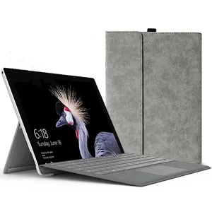 Étui pour clavier pour Microsoft Surface Pro 7 Plus Pro 7/6/5/4 12.3 pouces étui en cuir Folio pour Surface Pro 9 8X13 pouces couverture
