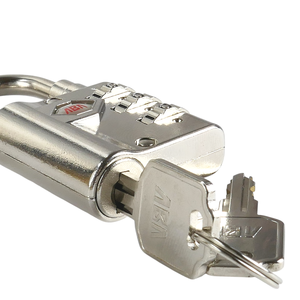 Cadenas à code à 3 chiffres en alliage de zinc chromé, populaire, à usage multiple pour l'école, la salle de sport, les bagages, les étuis à outils, serrure de sécurité à code - Product Image 1