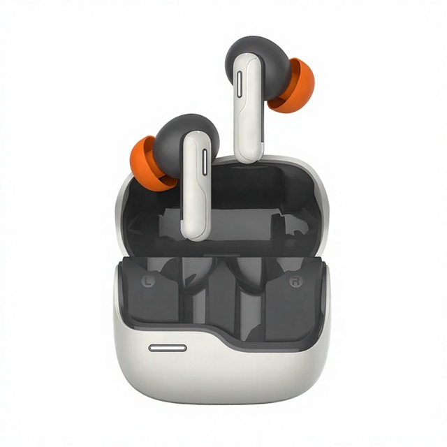 Active Noise Cancellation TWS Earbuds Prime Pro ANC 4 MIC ENC IPX5 Waterproof LED Battery Indicator BT 5.4 Bass Boost Custom Fit