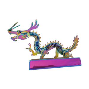 Modelo 3D de Dilophosaurus en Acero Inoxidable, Escultura Animal Personalizada en Relieve, Artículo Coleccionable - Product Image 6