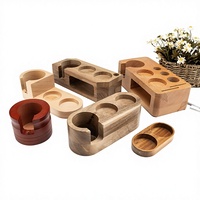 Pièces de tournage CNC OEM, base de presse à café en bois, support de rangement pour appareils, supports en bois, outils en bois, pièces CNC