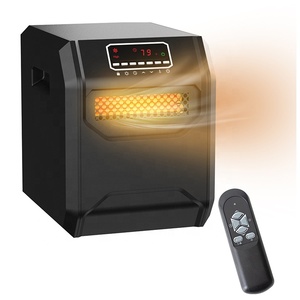 Punta de calor sobre protección de seguridad para el hogar de invierno portátil 1000W 1500W gabinete de plástico calentadores infrarrojos con temporizador programable - Product Image 1