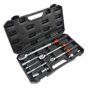 Jeu de clés à cliquet réglables en acier inoxydable, 11 pièces, tailles grandes/moyennes/petites, mesures métriques/im impériales, pour usage industriel <span class=keywords><strong>et</strong></span> bricolage - Product Image 2