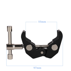 KEKAXI Universal Camera C Clamp Mount for DSLR Camera Led Video <b>Light</b> with 1/4" and 3/8" Screws Phone Holder Mount - Product Image 3
