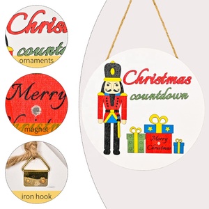 Calendario del conto alla rovescia di <span class=keywords><strong>Natale</strong></span> 24 <span class=keywords><strong>giorni</strong></span> in legno giorno di benvenuto fino al conto alla rovescia di <span class=keywords><strong>Natale</strong></span> decorazione appesa a parete <span class=keywords><strong>per</strong></span> <span class=keywords><strong>natale</strong></span> al coperto all'aperto - Product Image 5