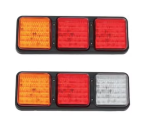 Feu arrière carré <span class=keywords><strong>à</strong></span> LED combiné, pour remorque de bateau, camion - Product Image 1