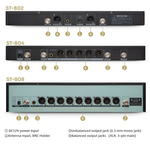 ST-802 Chuyên Nghiệp Ve Áo Phỏng Vấn Hội Nghị Hệ Thống Không Dây Microphone Nhà Thờ Giai Đoạn Metting Xách Tay Không Dây Mic Hệ Thống - Product Image 5