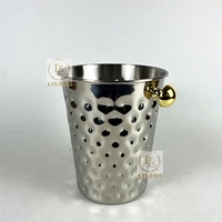 Support de seau à vin et à champagne en acier inoxydable, seau à glace robuste, support de seau à glace de style européen pour bar, restaurant, hôtel