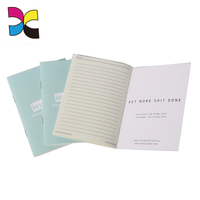 Cuaderno Softcover de ventas de fábrica Impresión de pedidos a granel Cuaderno de costura de sillín