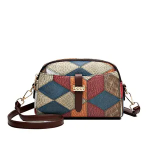 Dış ticaret yeni kadın çantası patchwork renk cep telefonu küçük çanta moda crossbody omuz değişikliği kadın çantası