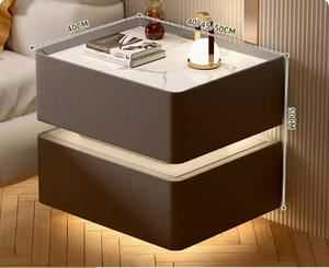 Mesa de Noche Inteligente con Diseño Flotante Versátil 2024, Mesita de Noche de Lujo para Dormitorio con Cerradura con Contraseña - Product Image 4