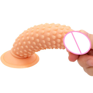 Alternativer kleiner Penis mit erhöhten Punkten und Spikes Mini Wolf Zähne Kleiner Penis Saugnapf Posterior Anal Plug Kondom - Product Image 6
