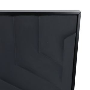 Conjunto de paneles de arte mural modernos con marco, diseño geométrico negro para decoración de sala de estar y comedor - Product Image 4