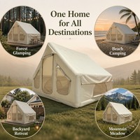 Tente gonflable pour fête en plein air, grande surface, résistante aux intempéries, installation automatique, durable