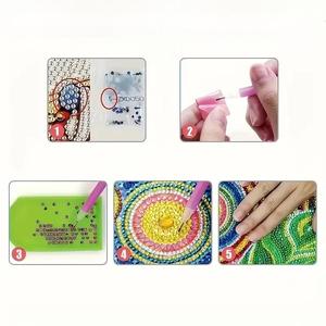 Chất lượng cao 5D kim cương Bộ dụng cụ sơn thân thiện với môi handmade vải trang trí nội thất phòng khách vuông cảnh quan Hoa động vật - Product Image 4