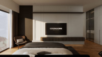 Soportes de TV Modernos de Madera Personalizados para Villas y Apartamentos |   Diseño de Muebles de Sala de Estar de Lujo GOONUO China