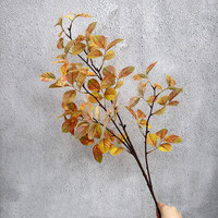 Décoration d'intérieur, feuilles d'arbre de hêtre artificielles, plantes vertes, accessoires de photographie simulés pour mariage/noël
