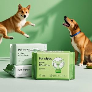 RDY Custom Made Pawmellow 100 Breakdown Non Woven FSC Approved Soft Mild Formula 20 20cm Completely Customizable Pet Wipes - Product Image 3