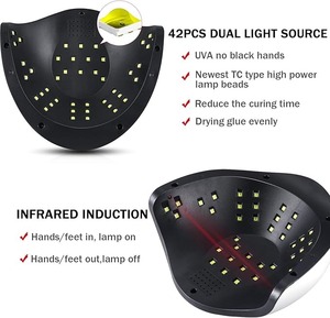 Lámpara UV LED de 120W para Curado de Esmalte en Gel con 4 Temporizadores, Asa Portátil, Gran Espacio y Sensor Automático - Product Image 4