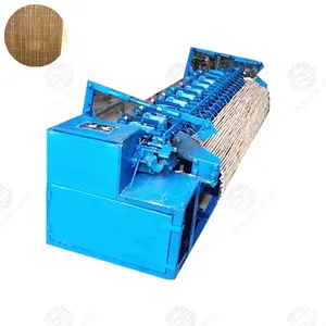 Endüstriyel bambu Mat işleme dokuma makinesi şerit kamış örgü makinesi