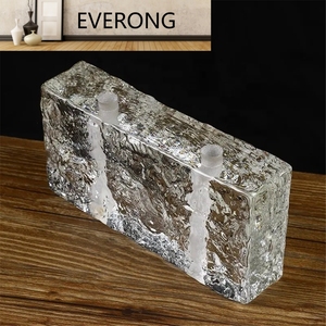 Al por mayor decoración personalizada color sólido transparente bloque <span class=keywords><strong>de</strong></span> cristal pared interior ladrillo <span class=keywords><strong>de</strong></span> cristal - Product Image 4