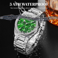 Reloj de Cuarzo Cronógrafo de Acero Inoxidable para Hombre, Diseño Multicolor, de Lujo, Alta Calidad, Última Moda 2024, 5 BAR Resistente al Agua