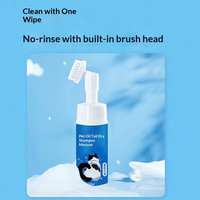 Shampooing Mousse Nettoyant Profond pour Chat Traitement Anti-Graisse de la Queue 150ml – Fournitures de Bain et Toilettage pour Chats