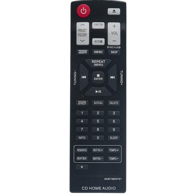 AKB73655701 Remote Control Use for LG Mini Stereo System Home Audio CM8520 AKB73655707 CM6520AP CM9520 FB164K FBS164V