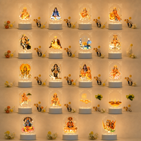 Décorations Diya Diwali, design moderne, lampe de chevet LED alimentée par USB, ensemble de lampes de table, cadeaux promotionnels spéciaux