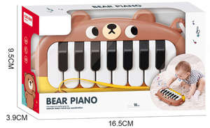 Wholesale <b>Instrument</b> Bear Piano Electric Music Lights Keyboard Stem <b>Musical</b> <b>Instrument</b> Toys - Product Image 3