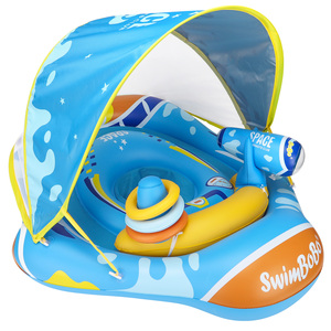 Flotteurs de piscine pour bébé Swimbobo, personnalisation, protection de l'environnement, tissu PVC, siège flottant pour enfant, flotteur <span class=keywords><strong>gonflable</strong></span> avec auvent - Product Image 1