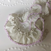 En gros, Garniture de couture extensible en coton, froncée, à volants, à bords festonnés, multicolore, pour vêtements de bébé