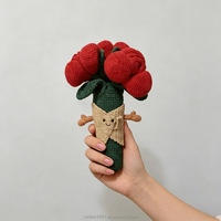 Pot de plante en soie tricoté à la main. Écologique. Couleur personnalisée. Cadeau d'art floral haut de gamme pour mariages et événements.