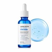 Traitement nourrissant avancé pour la repousse des cheveux, huile capillaire au peptide de cuivre GHK-Cu AHK-Cu, formule 2-en-1 pour la croissance des cheveux, soin du cuir chevelu, plus épais