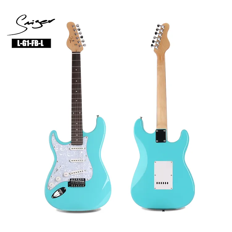 Smiger, пользовательский бренд, оптовая цена, 22 лада, модернизация ST, электрическая гитара для левой руки