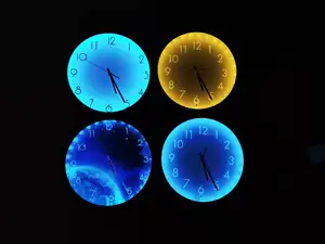 Orologio da parete a luce notturna a Led Glow in The Dark Night Sky per camera da letto soggiorno decorazioni per la casa regalo promozionale