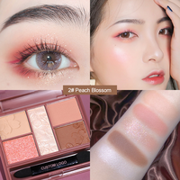 Vente en gros de fard à paupières imperméable en satin hautement pigmenté, fard à paupières longue durée avec maquillage des yeux chatoyant de marque privée personnalisé