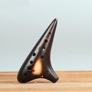 Ocarina soprano 12 trous F (SF) non émaillée, instrument professionnel pour la performance et l'enseignement, destiné aux écoles de musique et aux magasins. - Product Image 2
