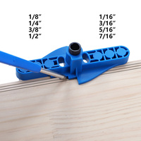 Kit de gabarit de trou de poche 6/8/10mm ensemble de Guide de perceuse d'angle de travail du bois perforateur localisateur gabarit ensemble de forets pour outils de menuiserie bricolage