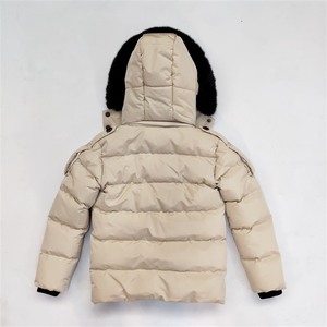 Dernières créations : <span class=keywords><strong>Doudoune</strong></span> matelassée beige imperméable à capuche zippée pour garçons, épaisse et chaude, pour l'hiver - Product Image 2