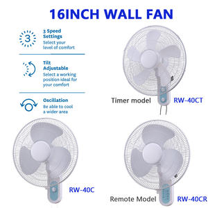 Ventilateur mural intelligent de 16 pouces (40 cm) avec corps en plastique, 3 pales, contrôle par chaîne, idéal pour la maison - Meilleur de Chine, Guangdong - Product Image 6