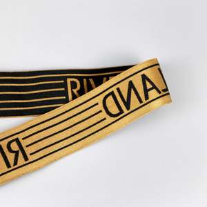 Skin Friendly Nylon Jacquard <b>Elastic</b> Webbing With Customized Logo <b>Elastic</b> for Garment Accessories Underwear Waist Band <b>Elastic</b> - Product Image 3