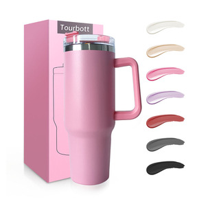 Gobelet isolé sous vide en acier inoxydable à double paroi 40oz tasse de voiture portable avec paille logo d'impression personnalisé au prix d'usine - Product Image 1