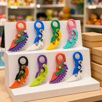 Couteau Karambit pliable en PLA imprimé en 3D personnalisé, lame unique transformable, mini jouet anti-stress pour les 14 ans et plus Oddcraft