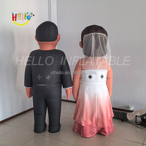 Costume gonflable personnalisé pour spectacle de scène de dessin animé gonflable, costume de jeunes mariés - Product Image 5