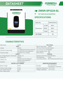 Venta caliente 6KW 10KW onda sinusoidal pura híbrida en red inversor solar trifásico único para inversor residencial - Product Image 2